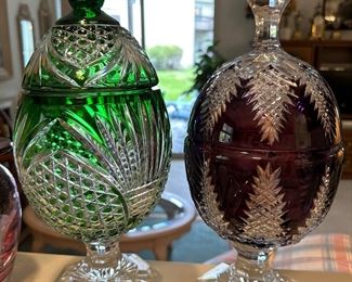 Magda Nemeth Green Egg Crystal Dish