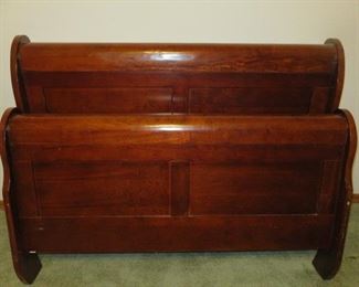 Mahogany Full Size Sleigh Bed Frame