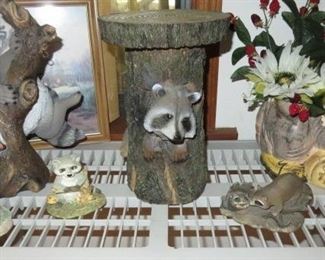 Racoon Figurines, Planter