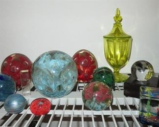 Glass Paperweight Collection