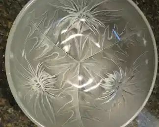 Art Deco French Glass Bowl Circa 1940