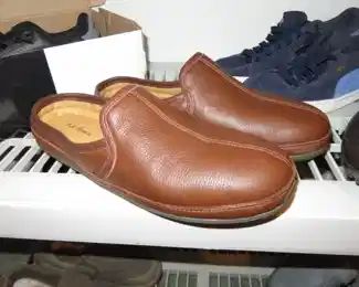 Men's L.L. Bean Leather Slippers Size 13