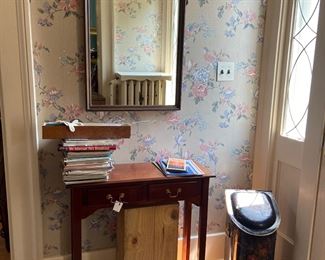 Nice parlor table with matching mirror