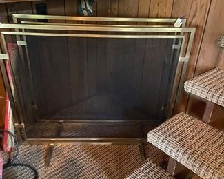 Retro fireplace screens