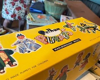 Old puppet with original box