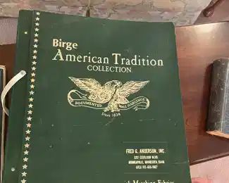 Large vintage wallpaper book