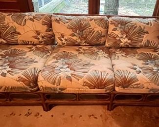 Well, they do not make these like they used to! This rattan sofa speaks for itself. Take it from experience of losing an entire vintage set in a fire --- NO ONE will have one like this, and it will not last long at this one day sale!