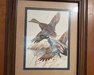 Duck print. One of two.