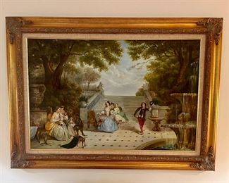 French garden scene