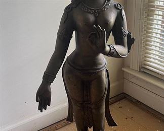 Large Bronze statue of Hindu Goddess Tara
