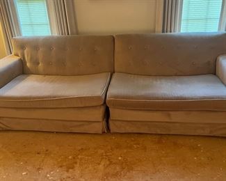 This is two pieces of a sectional sofa.  There are a couple of other pieces that go with this sofa located in a couple of different rooms [at the time of this photo.]