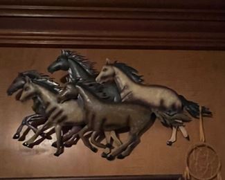 Southwestern Running Horses Wall Art