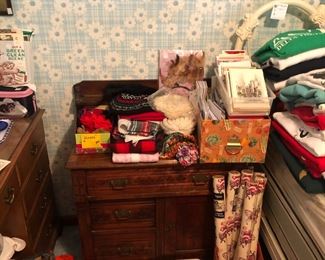 Nice carved walnut washstand 
