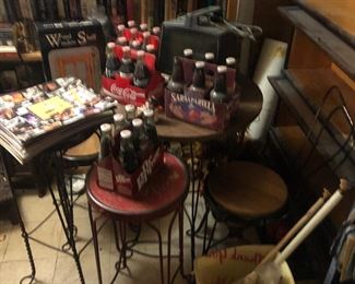 Neat old ice cream set and collectibles 