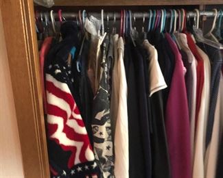 Lots of vintage and name brand clothes