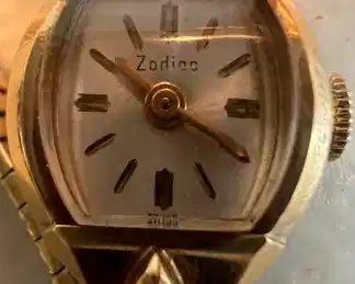 14K Gold Women's Zodiac Watch with 10K Gold Filled Band