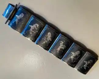 Siam Sterling Silver Clasp Bracelet