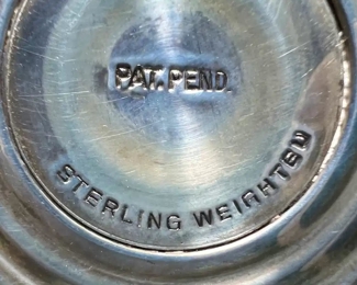 Weighed Sterling Silver Candlesticks (pr)