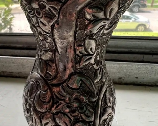 900 Silver Vase