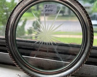 Sterling Silver & Glass Dish
