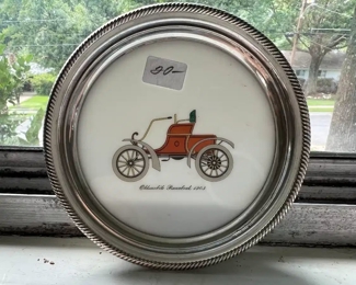 Sterling Silver & Porcelain Dish