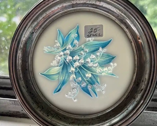 Sterling Silver & Porcelain Dish