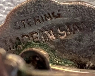 Siam Sterling Silver Earrings