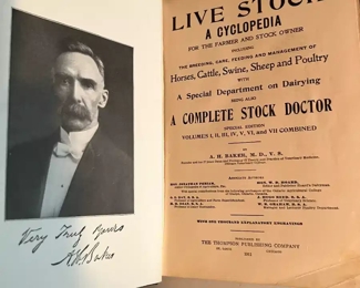 Live Stock & Complete Stock Doctor A Cyclopedia by A.H. Baker