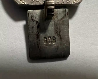 .800 Silver Coin Bracelet