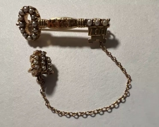 10K Gold Sorority Pin