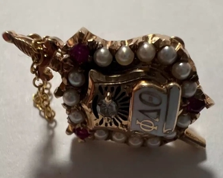 14K Gold Sorority Pin