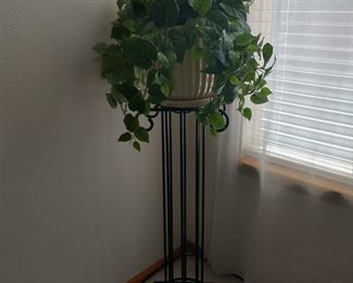 Silk plant is for sale. The plant stand is SOLD