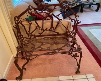 one of a kind bench hand made from wrenches .. too cute