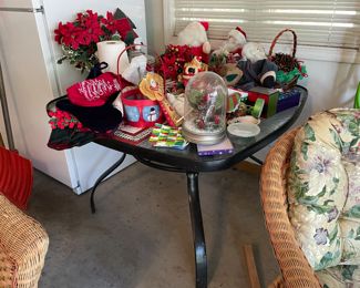 patio table (no chairs), seasonal