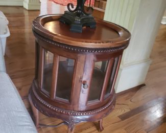 Pair of curio side  tables