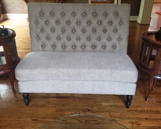 High back loveseat/ entry sofa