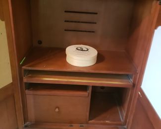 Inside entertainment center