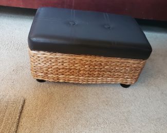 Small footstool w storage 