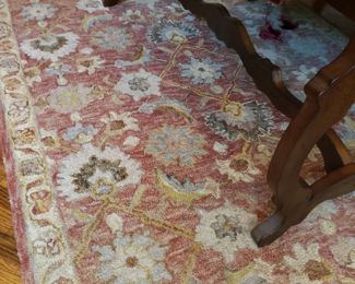 LOLOI 5X7 HOOKED WOOL RUG