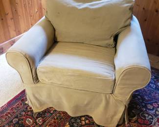 Pottery barn armchair...washable shell and cushions