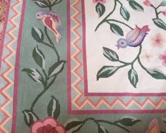 Close up of rug trim