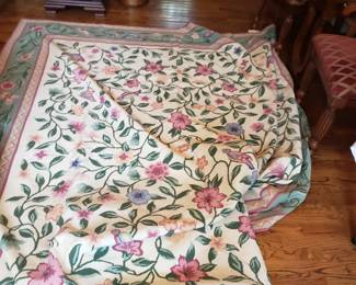 Very nice  needlepoint rug 8x10...no stains or marks