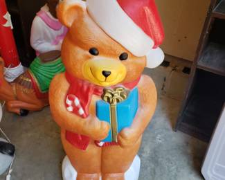 Vintage teddy bear blow mold