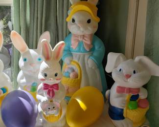 Vintage Easter blow molds