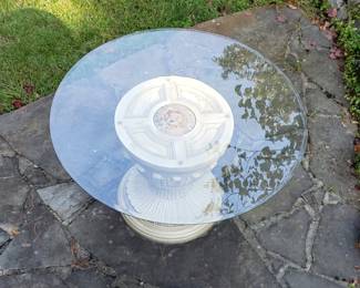 Very nice table (downstairs on patio)