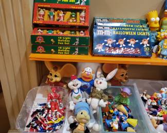Snow white, bugs bunny, Muppets, power rangers, vintage lights