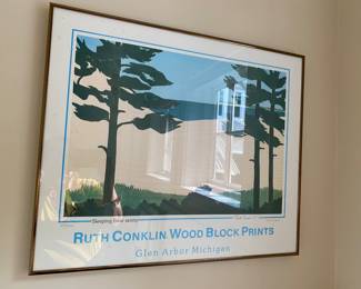 Ruth Conklin vintage framed print