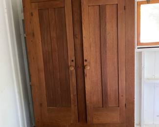 Antique walnut armoire 