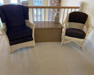 Antique wicker chairs