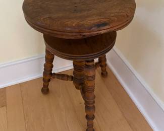 Antique piano stool